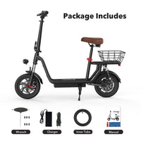 Electric scooter: iScooter i12 500W with seat