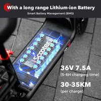 Electric scooter: iScooter i12 500W with seat