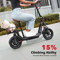 Electric scooter: iScooter i12 500W with seat