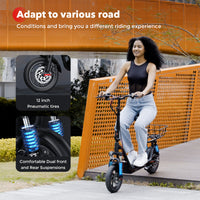 Electric scooter: iScooter i12 500W with seat