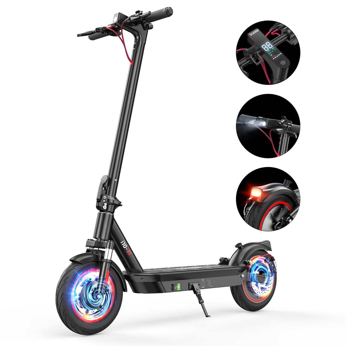 Trottinette électrique Tout-terrain I10 Adulte 650W - 45 Km/h, 45 Km D'autonomie