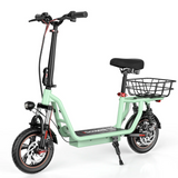 Patinete eléctrico: iScooter i12 500W con asiento