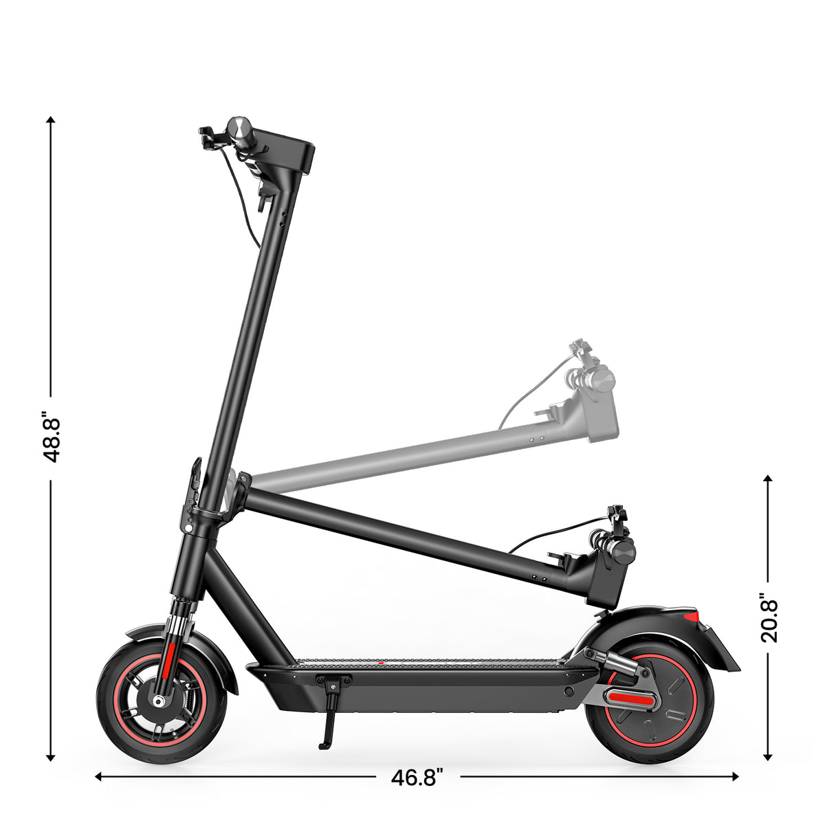 IScooter – trottinette électrique pliable i9Pro pour adulte, Double Absorption des chocs, 30 km